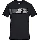 Under Armour Herren Ua Fast Left Chest 2.0 bequemes Herren T Shirt atmungsaktives und schnelltrocknendes Sportshirt mit h chstem Komfort, Black Pitch Gray White, XL EU