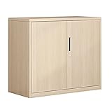 Büro-Lagerschrank Aktenschrank aus Stahl, abschließbarer Dokumentenschrank aus Metall mit verstellbaren Regalen, Haushaltsbücherregal, Aktenregal, für Garage und Hauswirtschaftsraum Home O