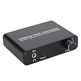 192KHz DAC Konverter Wandler,Digital zu Analog Audiowandler Decoder Audio Konverter,5.1 Digital SPDIF Optisch Caaxial Toslink Analog Stereo Audio RCA 3,5mm Adapter für HDTV/PS3/Xbox360 usw