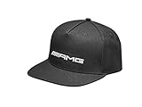 Mercedes-Benz Collection AMG Flat Brim Cap Herren | Herren Cap Snapback mit AMG Logo aus Polyacryl & Wolle | schwarz, weiß