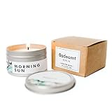 Badeamt Berlin - Duftkerze aus Sojawachs (Green Tea Neroli) - 100% natürlich - Entspannungs Kerze Sandelholz - Duft Kerzen & Teelichter, Sojawachs Duftkerzen, Soy Candles, Duftkerze Dose - 1 Stk