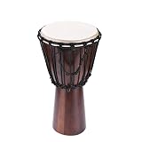 Professioneller 10-Zoll-Afrikaner Afrikaner Afrikaner Schlagzeuger Bongo Percussion Instrument Ausgewählte Hartholzkörper-Ziegenlederkopf bunt bemalt Trommel (Color : 1)
