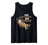 Bachelor Abschluss Geschenk Faultier Bett-Chiller Absolvent Tank Top