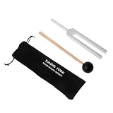JAP768 3 stücke 512Hz Aluminium Tuning Gabel Chakra Heilung Klang Vibration mit Holzhammer Hammer Tasche C90