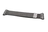 vhbw Ersatz Armband kompatibel mit Fitbit Ionic Fitnessuhr, Smartwatch - 23,5 cm Edelstahl schwarz Mag