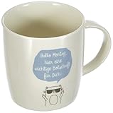 Grafik-Werkstatt 61425 Kaffeetasse mit Spruch 300 ml | Porzellan Tasse lustig | Montag