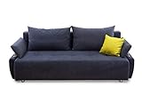 Collection AB 100873 Gioco Schlafsofa, Stoff, Anthrazit, 96 x 212 x 84