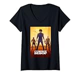 Damen Cowboy Bebop Trio Chase Poster T-Shirt mit V