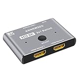 ANNNWZZD HDMI-Switch 8K @ 60Hz, direktionaler HDMI-Switch, 5,1 cm, 1 Ausgang, 4K @ 120Hz, Umwandler, kompatibel mit Xbox PS5 Projektoren und M