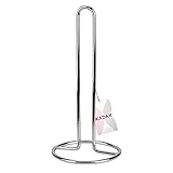 KADAX Küchenrollenhalter, Papierhandtuchhalter, praktischer Papierhalter aus Edelstahl, Küchenrollenspender stehend, Rollenhalter für Küchenrolle, Küchenpapierhalter (Edelstahl)