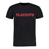 Scallywag® Eishockey T-Shirt DEL Playoffs I Größen S - 3XL I Farbe schwarz, weiß, grau I offizielle Deutsche Eishockey Liga Kollektion (3XL, schwarz)