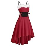 Eaylis Gothic Punk Kleid Cosplay Kostüm Mittelalterkleid Damen Vintage Gothic Kleid Steampunk Viktorianischen Renaissance Spitze Patchwork Prinzessinkleid Abendkleider Hallow