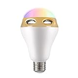 LED-Lautsprecher-Licht E27 RGB-Glühbirne Farbwechsel / Musik-Player-Beleuchtungslampe mit eingebautem Audio-Mini-Lautsp