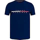 Tommy Hilfiger Herren Corp Split Logo Tee T-Shirt, Wüstenhimmel, M