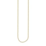 Thomas Sabo Damen-Erbskette 925 Silber teilvergoldet 90 cm - KE1219-413-12-L