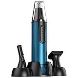 Nasenhaartrimmer 2021 Upgrade Wiederaufladbar Nasentrimmer für Männer und Frauen IPX7 Wasserdicht Dual Edge Professional Schmerzlos Augenbrauen Gesicht Ohr Haarschneider Clipp