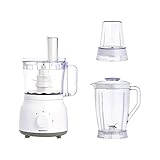 Amazon Basics – Mehrzweck-Küchenmaschine und Mixer, 600 W, Rührschüssel 2,4 l und Mixer-Behälter 1,25 