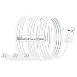 3Pack Apple MFi-zertifiziertes iPhone-Ladekabel 0.3m, Apple Lightning-auf-USB-Kabel 0.3m, 2,4 A Schnellladegeräte langes Ladegerät für Apple iPhone 11/11Pro/11Max/ X/XS/XR/XS Max/8/7/6/ 5S/SE