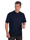 Qualityshirts 2 V-Neck T-Shirt im Doppelpack, Gr. 4XL, dunkelb