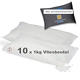 Luft-Entfeuchter Granulat Nachfüllpack 10 x 1 kg inkl. 1x Autoentfeuchter Kissen mit Sättigungsanzeige Raumentfeuchter ohne S