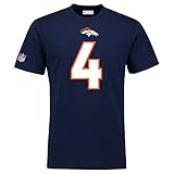 NFL Case Keenum #4 Denver Broncos Name & Number T-Shirt Navy, XXL