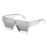 Retro Millionaire Strass Sonnenbrille Vintage Flat Top Square Brillen Herren D