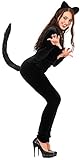 Balinco Cat Woman mit Katzenohren Haarreif Cat Ears + Katzenschwanz Kostüm für Damen / Frauen und M