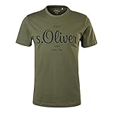 s.Oliver Herren Logo 130.11.899.12.130.2023749 T-Shirt, Olive, 3XL