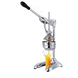 YGJKLIS Manuelle Obstpresse aus Edelstahl, professionelle Handentsafter, Küchenwerkzeug, korrosionsbeständig, Premium-Jumbo-Größ