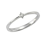 Orolino Damen Ring 585/- Gold Glänzend Brillant weiß 0,07ct. 067370087-1