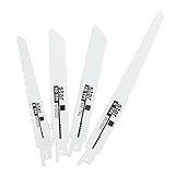 Säbels Äge Blatt Set, Metall-/Holzschnitt Sägeblätter, Klingenholz-Rückschnitt & Metallschneiden-Mehrzweck Set 4 Stück