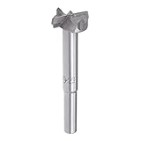 sourcing map Forstnerbohrer 23 mm, Wolframcarbid Holz Lochsäge Schneckenöffner Holzbearbeitung Scharnier Loch Bohren Bohrer Bohrer Fräser G