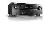 Denon AVRX1500H 7.2-Kanal AV-Receiver (HEOS Integration, Amazon Alexa Steuerung, Dolby Vision Kompatibilität, Dolby Atmos, dtsX, WLAN, Bluetooth, Amazon Music, Spotify Connect, 140 Watt) Schw