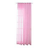 BESPORTBLE Sterne Vorhänge Blickdicht Gardinen Verdunkelungsvorhänge Foliendruck Silber Stern Glitter Voile Fensterabschirmung Schiere für Mädchen Party Schlafzimmer Deko 1