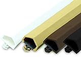 Gummidichtung Dichtungen aus Gummi Tür Fenster Profildichtung Universal Dichtband Holzzargendichtung Flügelfalzdichtung Dichtungsprofil (10 Meter, Weiß)