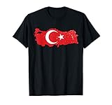 Retro Türkei Fahne Türkische Flagge Fahne Türk Bayrak T-S
