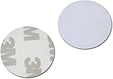 Waizmann.IDeaS® 10x RFID Tag 1K 13,56 MHz COIN 25mm Ø PVC Transponder Wasserdicht Selbstkleb