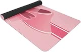 LREADTEN 2mm Dicke Übungsmatte Dehnungsmatte Übung Fitness-Matte for Yoga-Boden-Work
