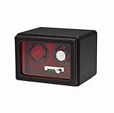 Automatische Uhrenbeweger Mit Leisem Motor, Luxus Doppel Uhrenbeweger Speicher-Anzeige, 100% Handarbeit For 2watch Verpackung