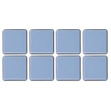 Filzada® 8x Teflongleiter Selbstklebend - 40 x 40 mm (eckig) - Profi Möbelgleiter/Teppichgleiter PTFE (Teflon)