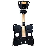 YYhkeby Jialele TV-Deckenhalterung, zusammenklappbar, einziehbar, um 90 Grad neigbar, klappbar, schwenkbar, für 13 bis 32 Zoll LCD-TV, LED-Monitor, Flachbildschirme bis 200 x 200