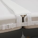 VINILITE Liebesbrücke 200x30cm Bettbrücke für Matratzen Familien Doppelt Fixiert Spanngurten Ritzenfüller Doppelbettbrücke Extra Breit Fester Halt Bequem Stabil Bed Bridg