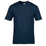 Gildan Premium T-Shirt für Männer (L) (Marineblau) L,Marineb