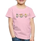 Spreadshirt Pippi Langstrumpf Mit Tommy Und Annika Kinder Premium T-Shirt, 98-104, H