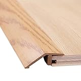 Ccsh Übergangsstreifen PVC-Holzmaserung Bodenübergangsstreifen für Unebene Böden Holz zu Fliesen, Fliese, Um Randstreifen zu Laminieren, Innenschwellen-Übergangsstangen, Türkantenabdeckung