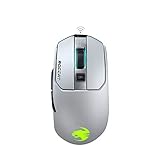 Roccat Kain 202 AIMO RGB Gaming Maus (16.000 DPI Owl-Eye Sensor, Kabellos, Titan Click Technologie), weiß