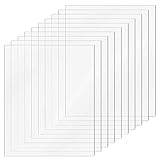 opamoo 10 Stücke Acrylplatte, Acrylglas Plexiglas Transparente Acrylplatte 2 mm Dicke Acrylplatte 150 x 100 x 2mm (6 x 4 Zoll) für das Ersatzglas von Fotorahmen Projektausstellung M