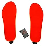 YLQGS 1800mAh elektrische Heizung Einlegesohlen mit Fernbedienung Winter warmen Heizsohlen Sportschuh Pads (Color : A, Size : EU red S)