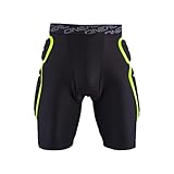 O'NEAL | Protektoren-Hose | Motocross Enduro Motorrad | Beständiger High-Density Eva Schaum, Integrierte Belüftungspads, elastischer Taillenbereich | Trail Short | Erwachsene | Schwarz Lime | Größe M