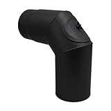 LANZZAS Ofenrohr Bogen 90° mit Tür, im Durchmesser 120 mm - Farbe: schwarz - Rauchrohr Bog